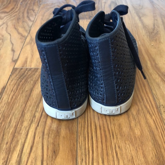 Tory Burch Laser cut out high top sneakers 7.5 - Picture 7 of 8